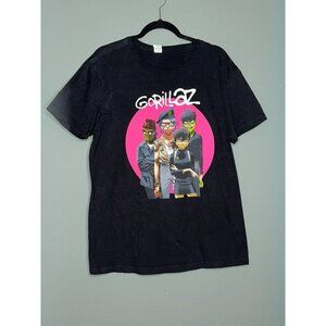 Pacific Gorillaz Men's Large Black SS Crewneck Cotton Band Tee